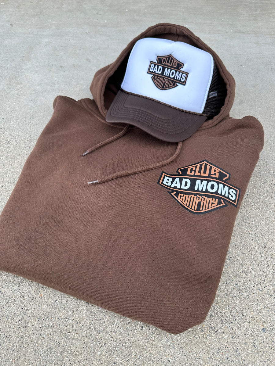 Bad Moms Club Co. Bmcc Brown Harley Hoodie 3XL