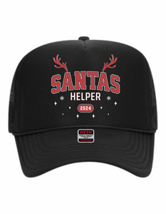 SANTA'S HELPER TRUCKER HAT