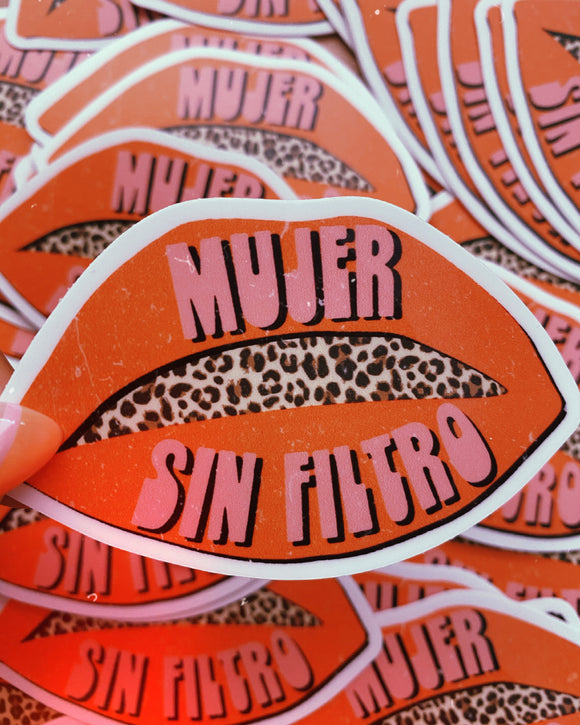 Mujer Sin Filtro Sticker