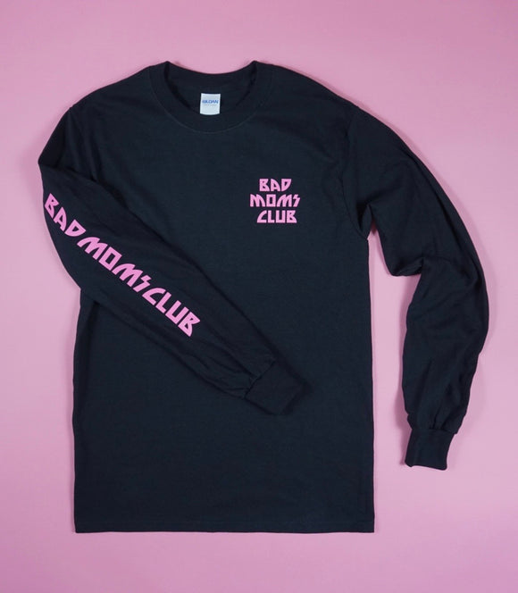 Bad Moms Club Long Sleeve T-Shirt-Black